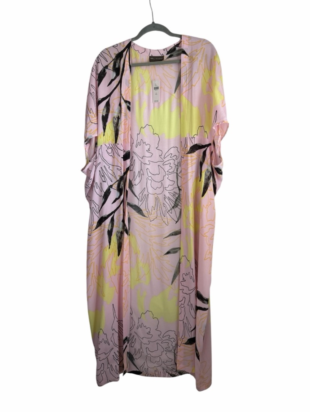 NWT Anthropologie x Bel Kazan Marielle Kimono in Pink Rose Floral Design OS